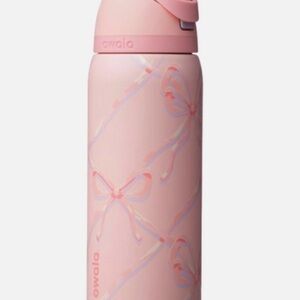Owala Pink Bow Design Thermos